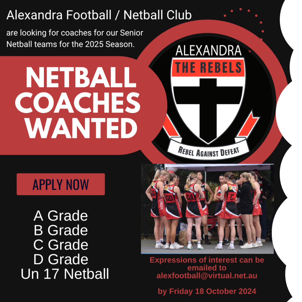 Volunteers And Coaching Outer East Football Netball