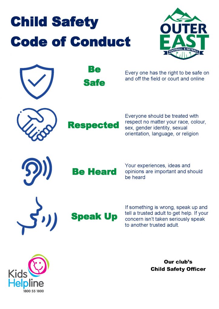 Child Safe Code Of Conduct